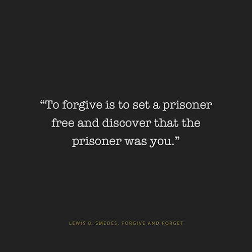 Truths #446: To forgive is to set a prisoner free and discover that the ...